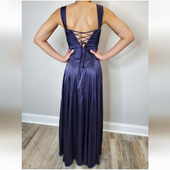 Sequin Hearts Satin Dress SZ 1 - Picture 5 of 6